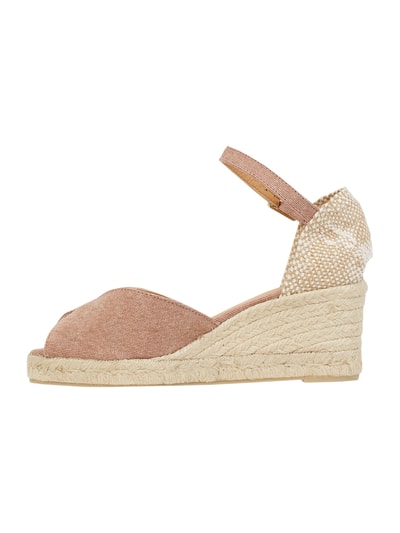 Castañer Wedges aus Baumwolle Modell 'Bianca' Altrosa 4