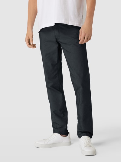 Brax Stoffen broek in 5-pocketmodel, model 'Cadiz' Marineblauw - 4