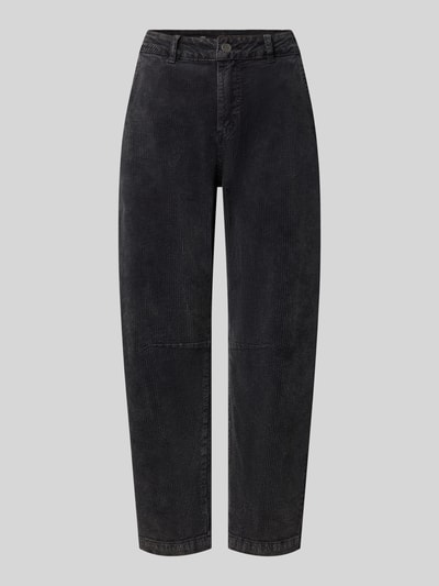 Productfoto, zwarte corduroy broek Barrel Fit Cordhose aus Baumwoll-Mix van Buena Vista, Dames corduroy broek van katoenmix