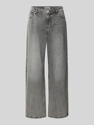 Review Straight leg jeans in 5-pocketmodel Lichtgrijs - 2
