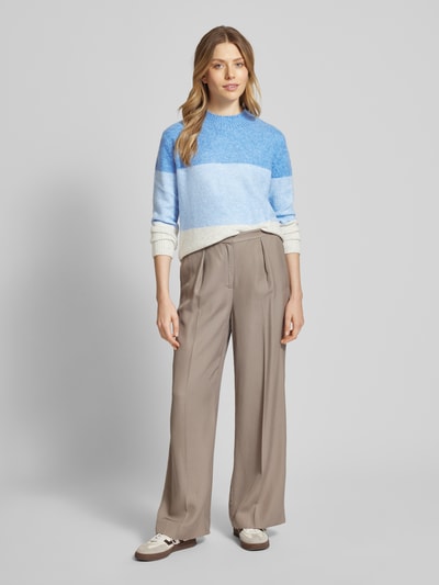 Tom Tailor Denim Regular Fit Strickpullover mit Colour Blocking Blau 1