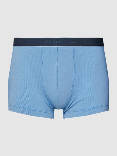 Schiesser Trunks mit Streifenmuster Modell 'Duality' Bleu 2