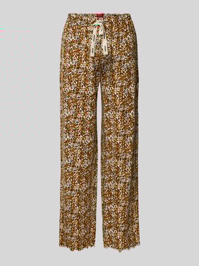 HUGO Wide leg pyjamabroek van modalmix Beige - 1