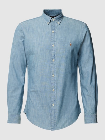 Polo Ralph Lauren Slim fit vrijetijdsoverhemd in denimlook Jeansblauw - 2