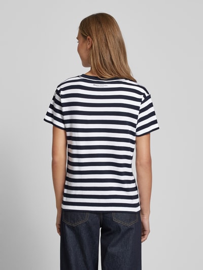 Marc O'Polo T-shirt met ronde hals Marineblauw - 5