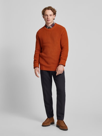 MCNEAL Gebreide pullover met ronde hals Koper - 1