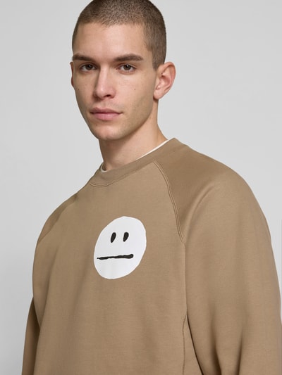 Wood Wood Oversized Sweatshirt mit Raglanärmeln Mud 3