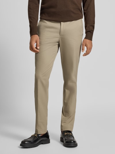 BOSS Slim Fit Anzughose aus Baumwoll-Mix Modell 'KAITON' Beige 4