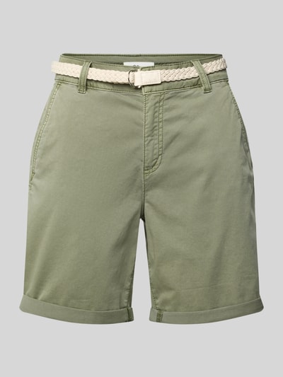 s.Oliver RED LABEL Regular Fit Chinoshorts mit geflochtenem Gürtel Khaki 2