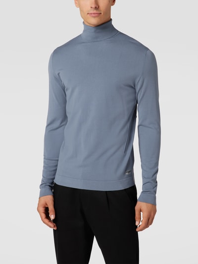 Drykorn Longsleeve mit Rollkragen Modell 'Mauritio' Hellblau 4