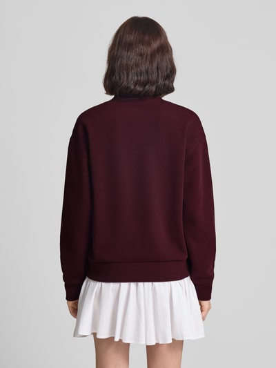 Lacoste Relaxed Fit Sweatshirt aus Baumwoll-Mix   Bordeaux 5