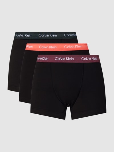 Calvin Klein Underwear Trunks mit Label-Details im 3er-Pack Black 2