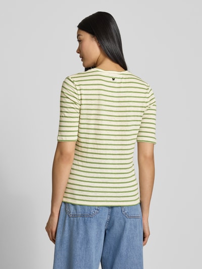 Weekend Max Mara T-Shirt mit V-Ausschnitt Modell 'OPZIONE' Gruen 5