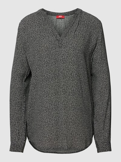 Esprit Blouseshirt met all-over motief Zwart - 2