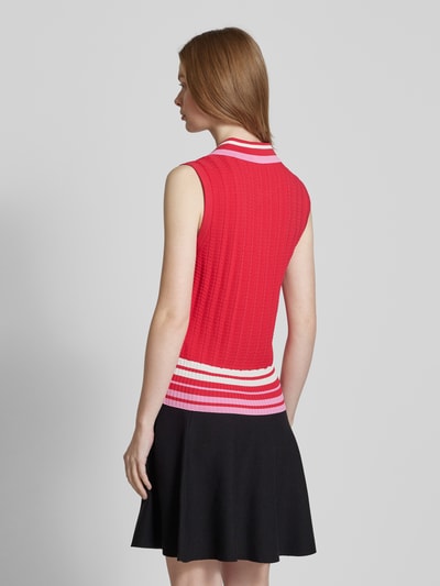 LIU JO SPORT Strickpullunder mit Polokragen Rot 5