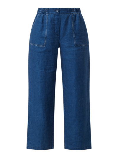 Joseph Janard Culotte aus Leinen Blau Melange 2