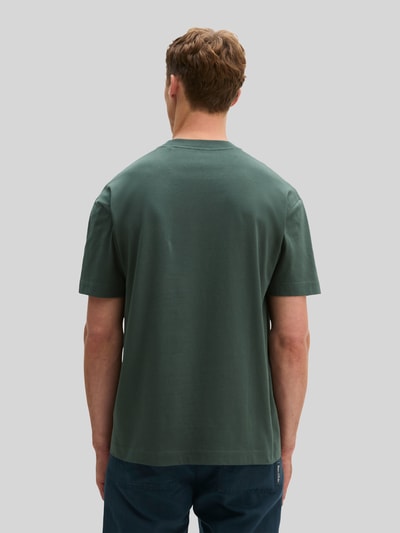 Marc O'Polo Loose Fit T-Shirt aus reiner Baumwolle Oliv 5