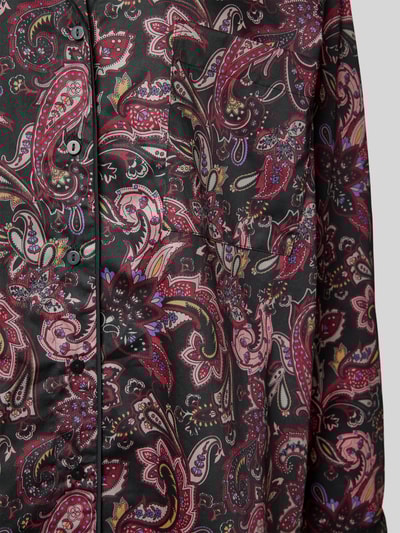 Christian Berg Woman Pyjama-Oberteil mit Knopfleiste Black 2