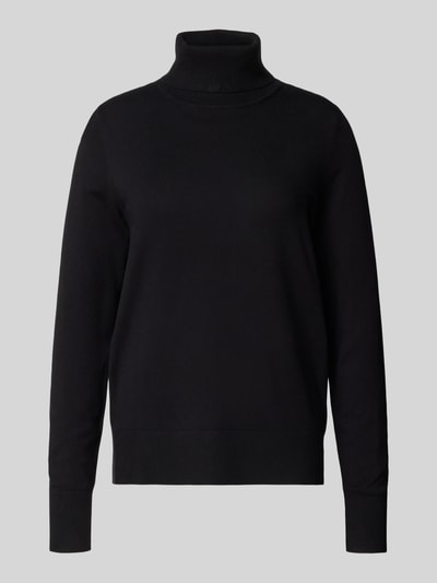 s.Oliver RED LABEL Regular Fit Rollkragenpullover aus Viskose-Mix BLACK 2