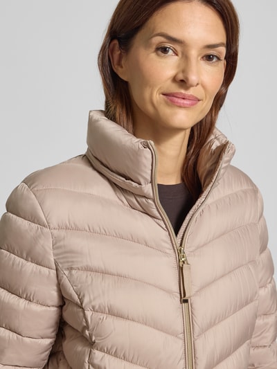 Christian Berg Woman Selection Steppmantel mit Kapuze Taupe 3