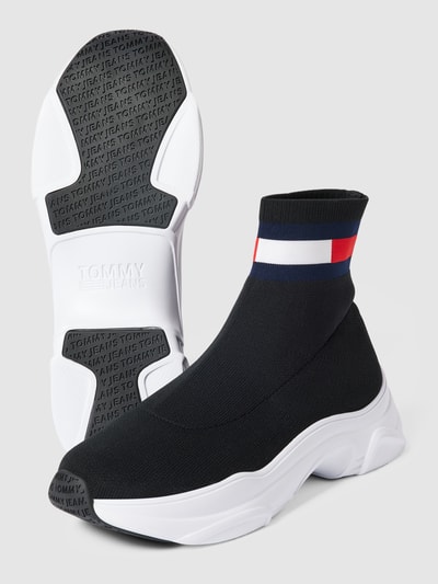 Tommy Jeans Slip-On-Sneaker mit Logo-Print Black 4