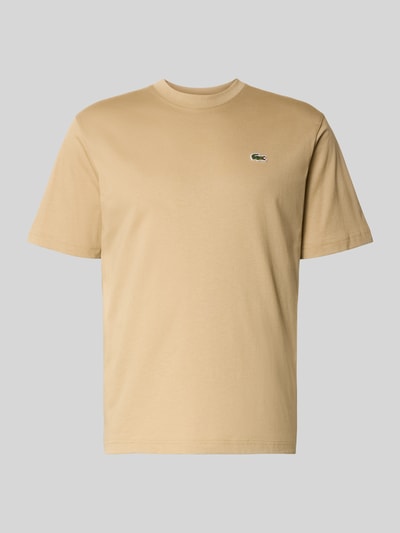 Lacoste Regular Fit T-Shirt aus reiner Baumwolle Beige 2