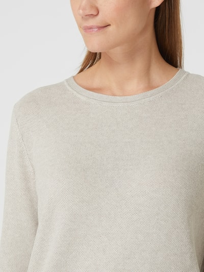 Tom Tailor Pullover aus Baumwolle  Offwhite Melange 3