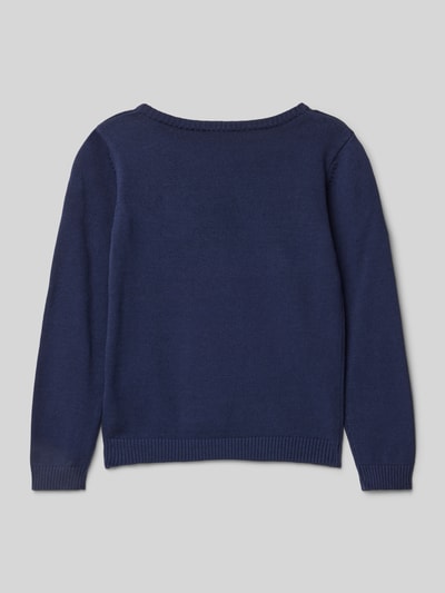 Blue Seven Gebreide pullover met ribboorden Marineblauw - 3