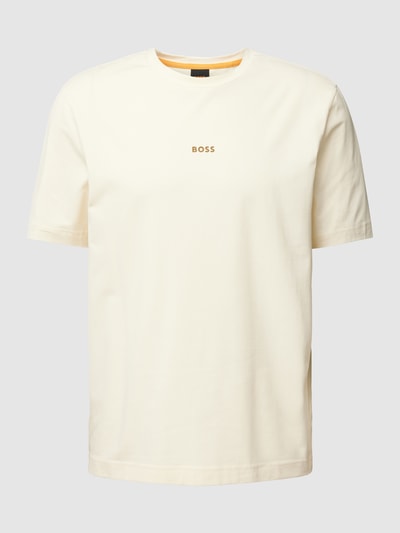 BOSS Orange Relaxed Fit T-Shirt mit Label-Detail Beige 2