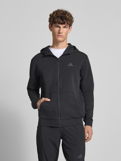 Adidas Training Sweatjacke mit Känguru-Tasche Black 4