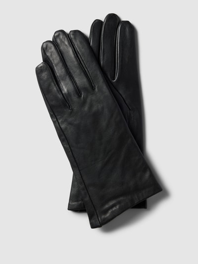 Weikert-Handschuhe Lederhandschuhe aus Lammnappa in navy Black 1