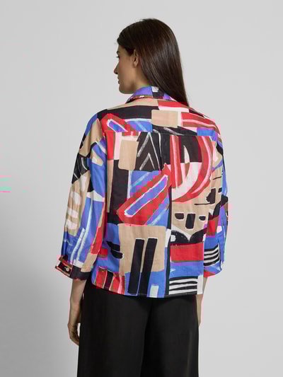 Christian Berg Woman Bluzka koszulowa o kroju regular fit z rękawem o dł. 3/4 Niebieski 5