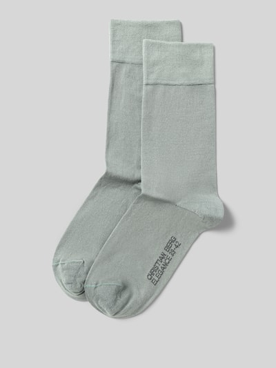 Christian Berg Men Sokken, pak van 2 paar Metallic groen - 1