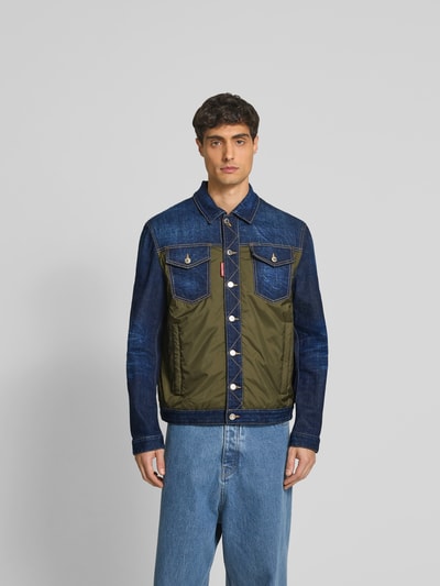 Dsquared2 Regular Fit Jeansjacke mit Brusttaschen Marine 4