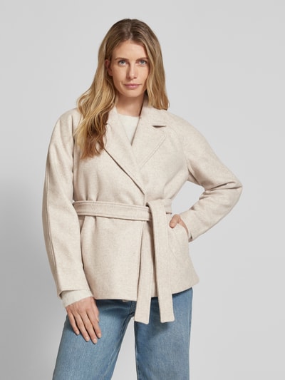 Vero Moda Regular Fit Jacke aus Webpelz Modell 'FORTUNEAYA' Beige 4