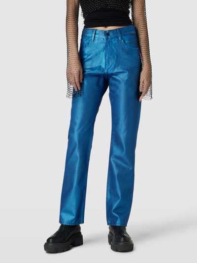 G-Star Raw Straight leg jeans in 5-pocketmodel, model 'Viktoria' Blauw - 4