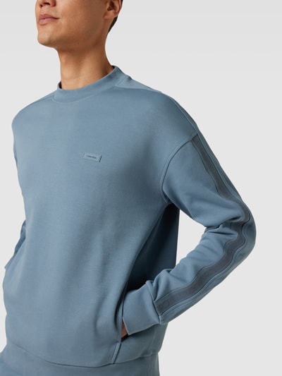 CK Calvin Klein Sweatshirt mit Label-Details Hellblau 3