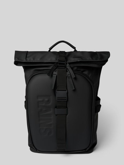 RAINS Rugzak met reliëflogo, model 'Texel' Zwart - 2