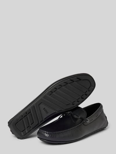 BOSS Mokassins mit Label-Prägung Modell 'Noel' Black 4