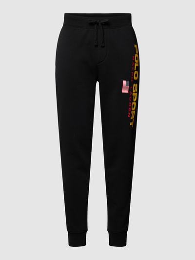 Polo Sport Sweatpants met labelprint Zwart - 2