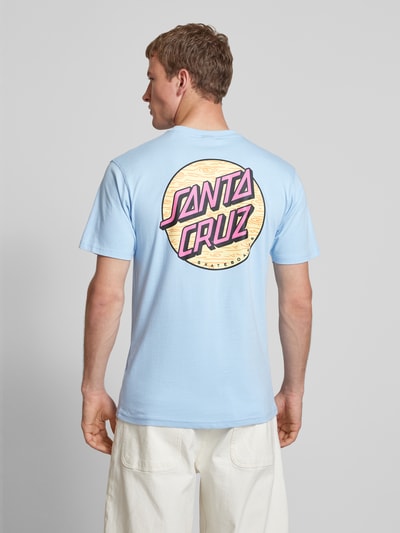 SANTA CRUZ T-Shirt mit Label-Print Hellblau 5