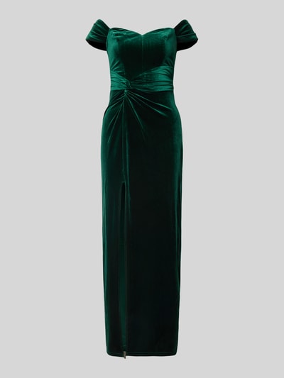 Lipsy Avondjurk met plooien Donkergroen - 2