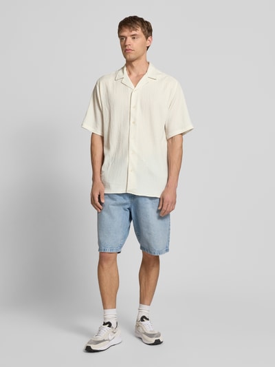 Redefined Rebel Regular Fit Freizeithemd mit Reverskragen Modell 'PAUL' Offwhite 1