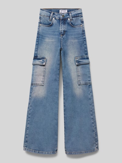 Blue Effect Jeans met cargozakken, model 'SLIM' Blauw - 1