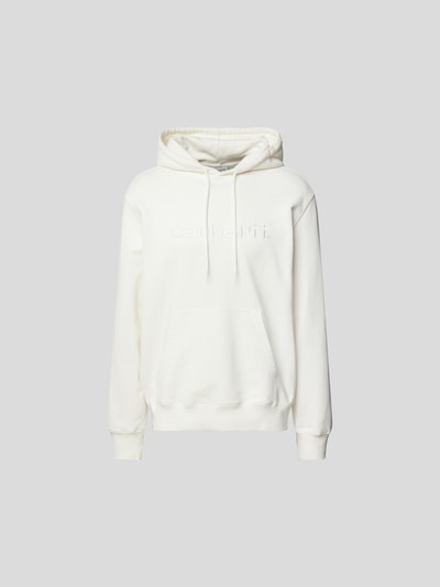 Carhartt WIP Hoodie mit Label-Stitching Offwhite 2