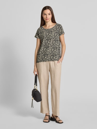 Tom Tailor T-shirt o kroju regular fit z czystej bawełny Czarny 1