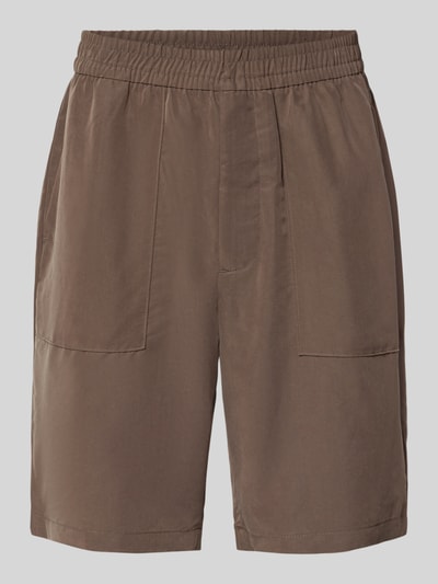CK Calvin Klein Regular Fit Sweatshorts aus Modal-Mix Mittelbraun 2