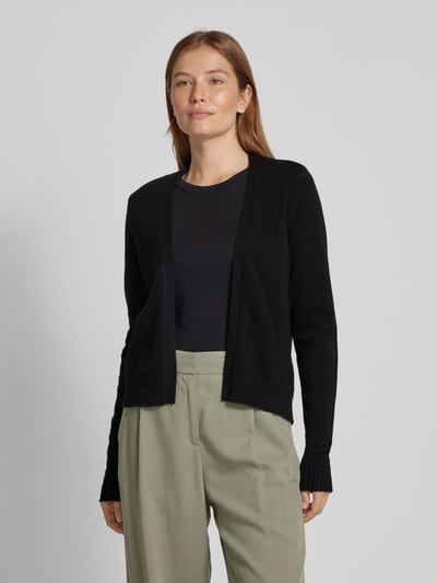 Vila Cardigan mit gerippten Abschlüssen Black 4