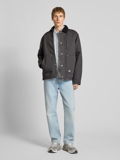 Tommy Jeans Regular fit blouson van puur katoen Zwart - 1