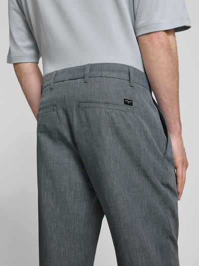 Strellson Regular Fit Bundfaltenhose mit Label-Detail Modell 'Louis' Hellgrau 3